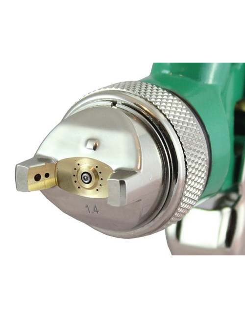 PISTOLET LAKIERNICZY Z GÓRNYM ZBIORNIKIEM SPEEDWAY HVLP 1,7mm ZIELONY NISKOCISNIENIOWY