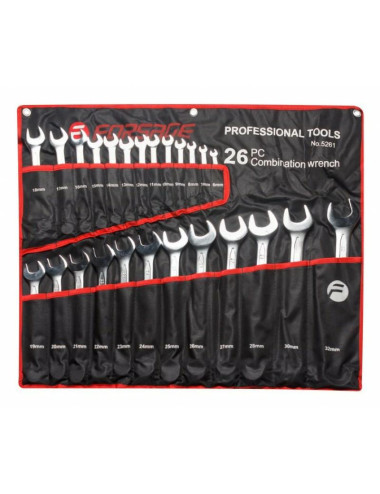 ROCKFORCE ZESTAW KLUCZY PŁ-OCZ. 25szt. (6-32mm)