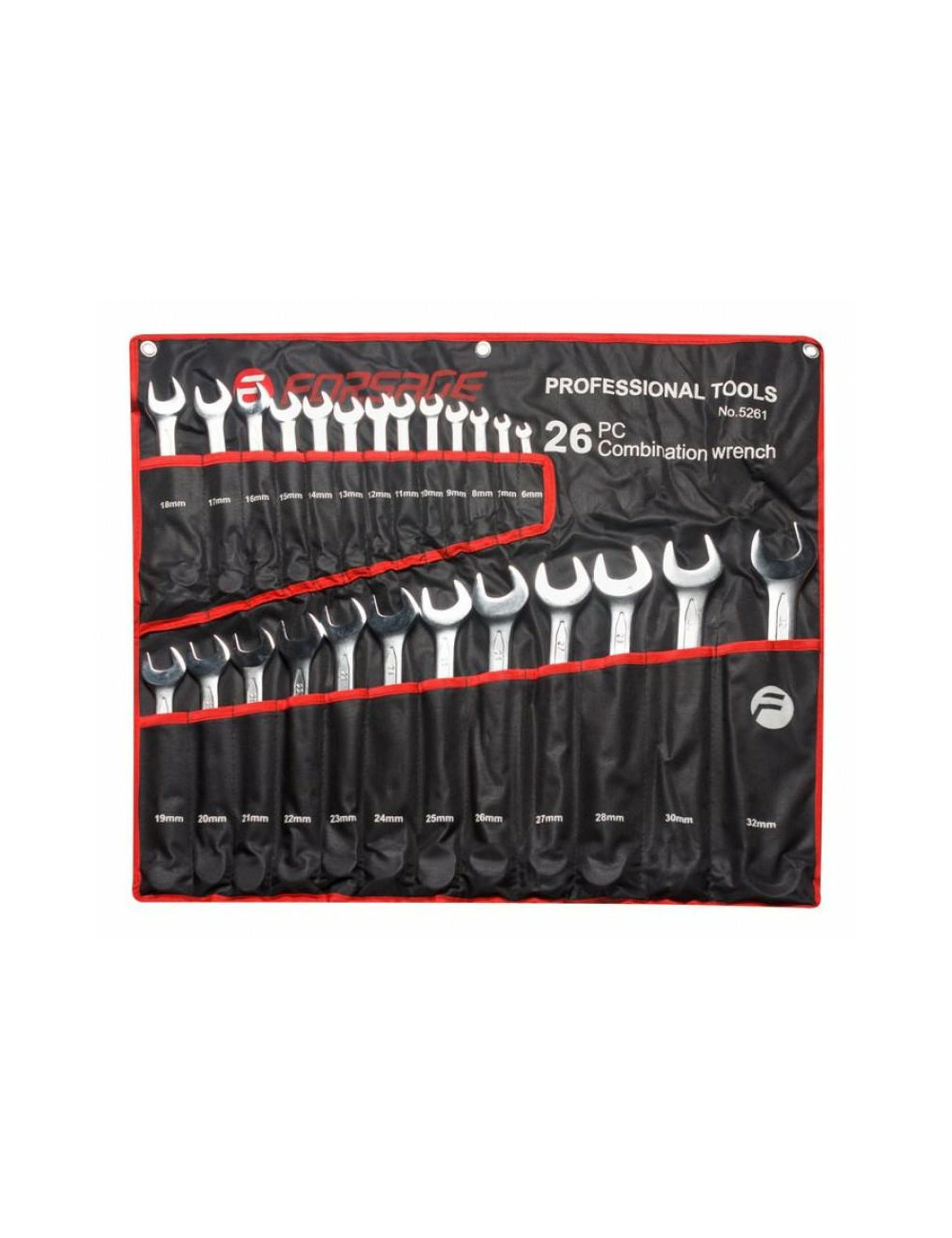 ROCKFORCE ZESTAW KLUCZY PŁ-OCZ. 25szt. (6-32mm)