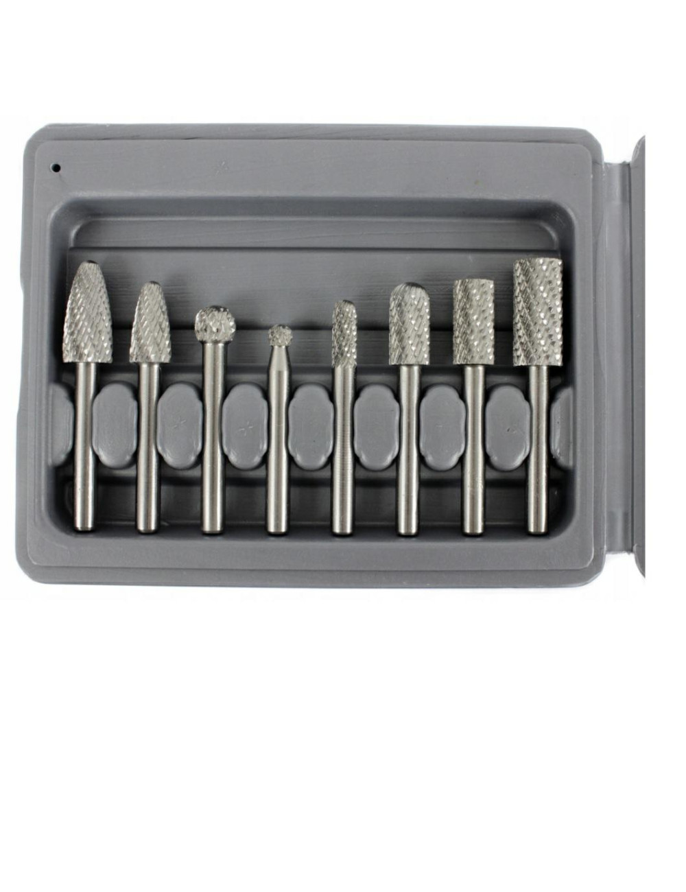 FREZY TRZPIENIOWE DO METALU 8szt. SILVER