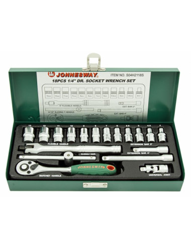 JONNESWAY ZESTAW KLUCZY 18el. (1/4")