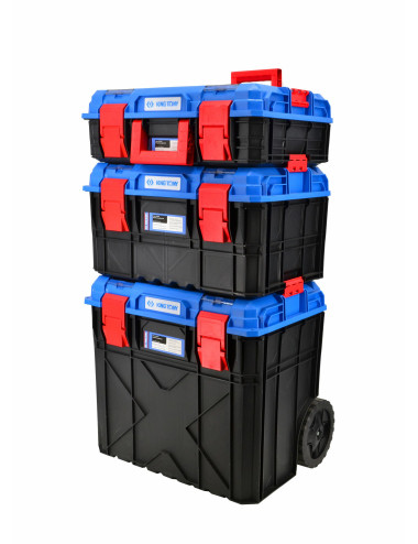 KING TONY ZESTAW SKRZYNEK MODUŁOWYCH NA KOŁACH NR1