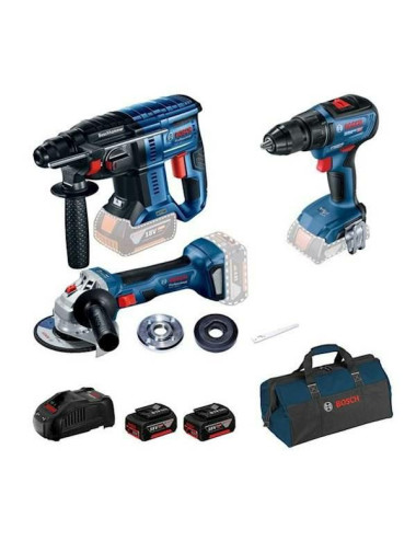 BOSCH ZESTAW 18V GBH180 + GWS180 + GSR18V-50 2x5,0Ah +TORBA + LBOXX 238