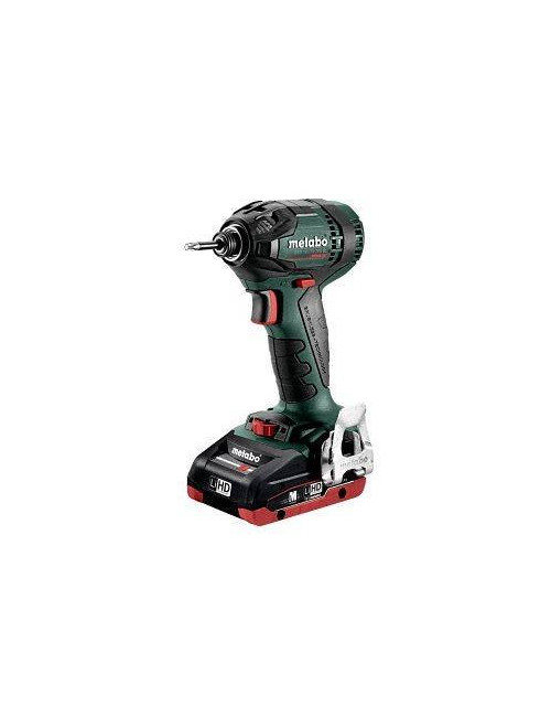 METABO ZAKRĘTARKA UDAROWA SSD 18 LTX 200 BL 200Nm 2x4,0Ah LiHD METABOX + AKUM 2,0Ah