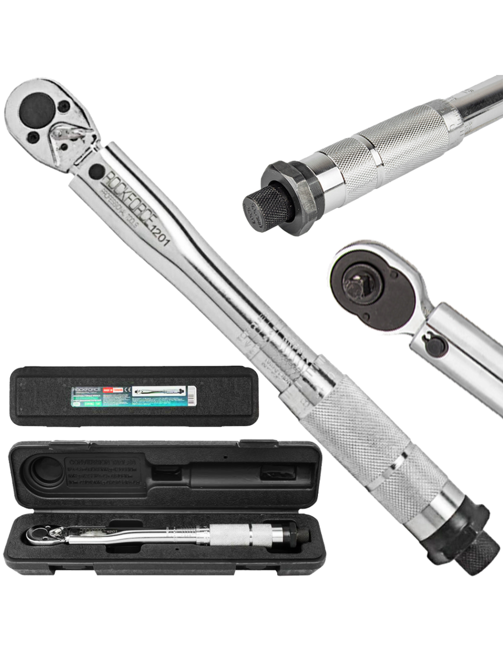 ROCKFORCE KLUCZ DYNAMOMETRYCZNY 1/4" 2-24Nm