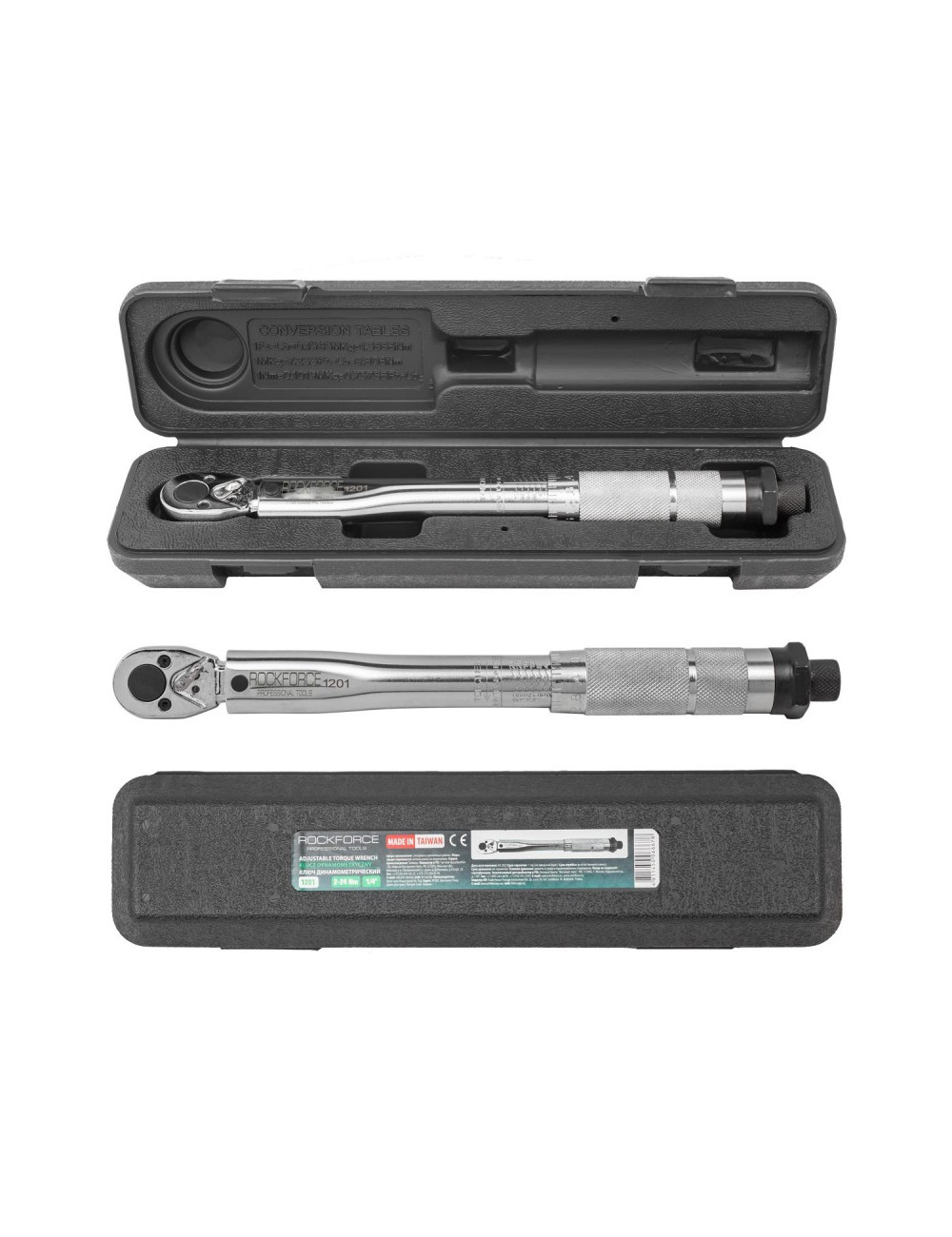ROCKFORCE KLUCZ DYNAMOMETRYCZNY 1/4" 2-24Nm