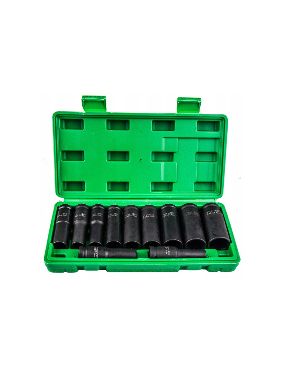 ROCKFORCE NASADKI UDAROWE DŁUGIE 11szt.1/2" 10-24mm WALIZKA