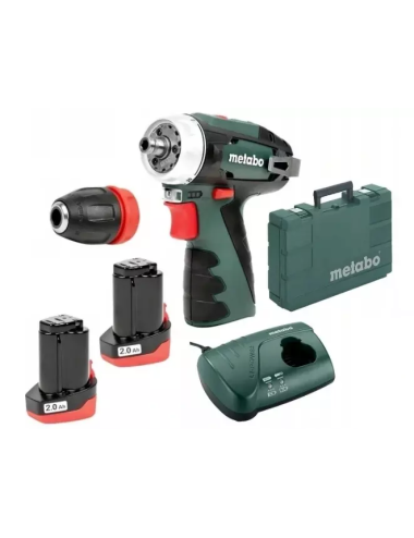 METABO WIERTARKO WKRĘTARKA 12V 34 17Nm 2x2Ah LI-ION POWERMAXX BS QUICK BASIC
