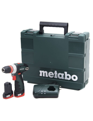 METABO WIERTARKO WKRĘTARKA 12V 34 17Nm 2x2Ah LI-ION POWERMAXX BS QUICK BASIC