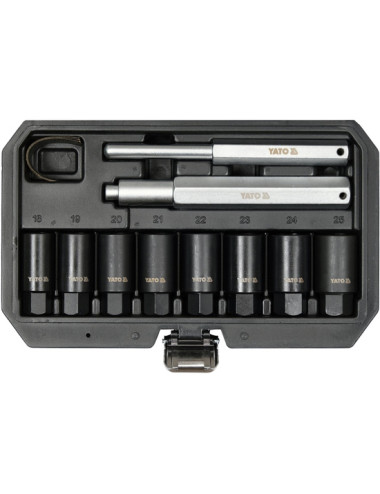 YATO NASADKI UDAROWE DO ŚRUB ZABEZPIECZAJĄCYCH FELGI ZESTAW 10 ELEMENTÓW