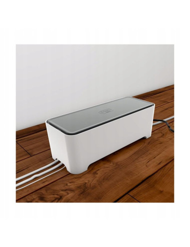 CURVER POJEMNIK DO PRZECHOWYWANIA KABLI PRZEWODÓW M BIAŁY SZARY