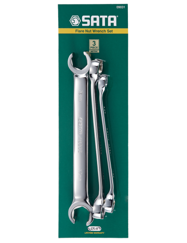 SATA KLUCZ PŁASKIE 3szt. DWUSTRONNE DO PRZEWODÓW-METRYCZNYCH