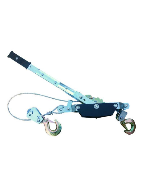 PRZYCIĄGARKA LINOWA RĘCZNA 2 TONY PODWÓJNY MECHANIZM ZAPADKOWY