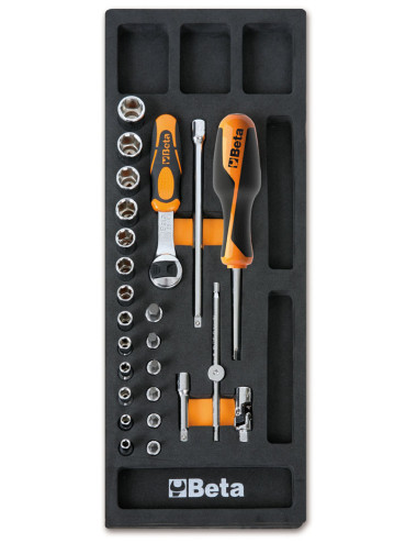 BETA ZESTAW NARZĘDZI 25szt. W MIĘKKIM WKŁ.PRO.