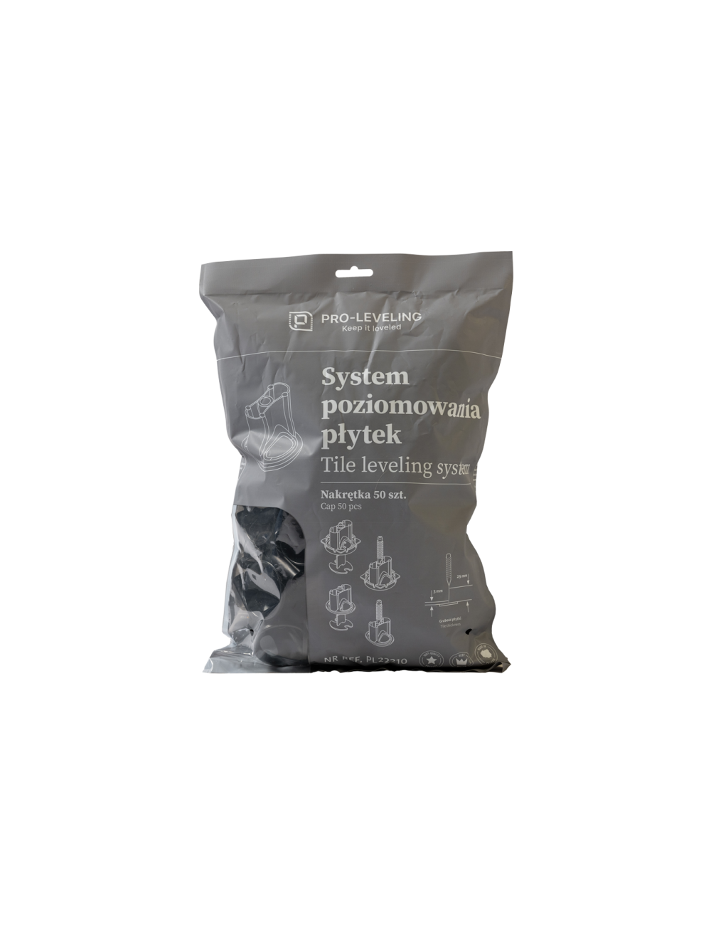 SYSTEM POZIOMOWANIA PŁYTEK NAKRĘTKA 50szt. PRO-LEVELING