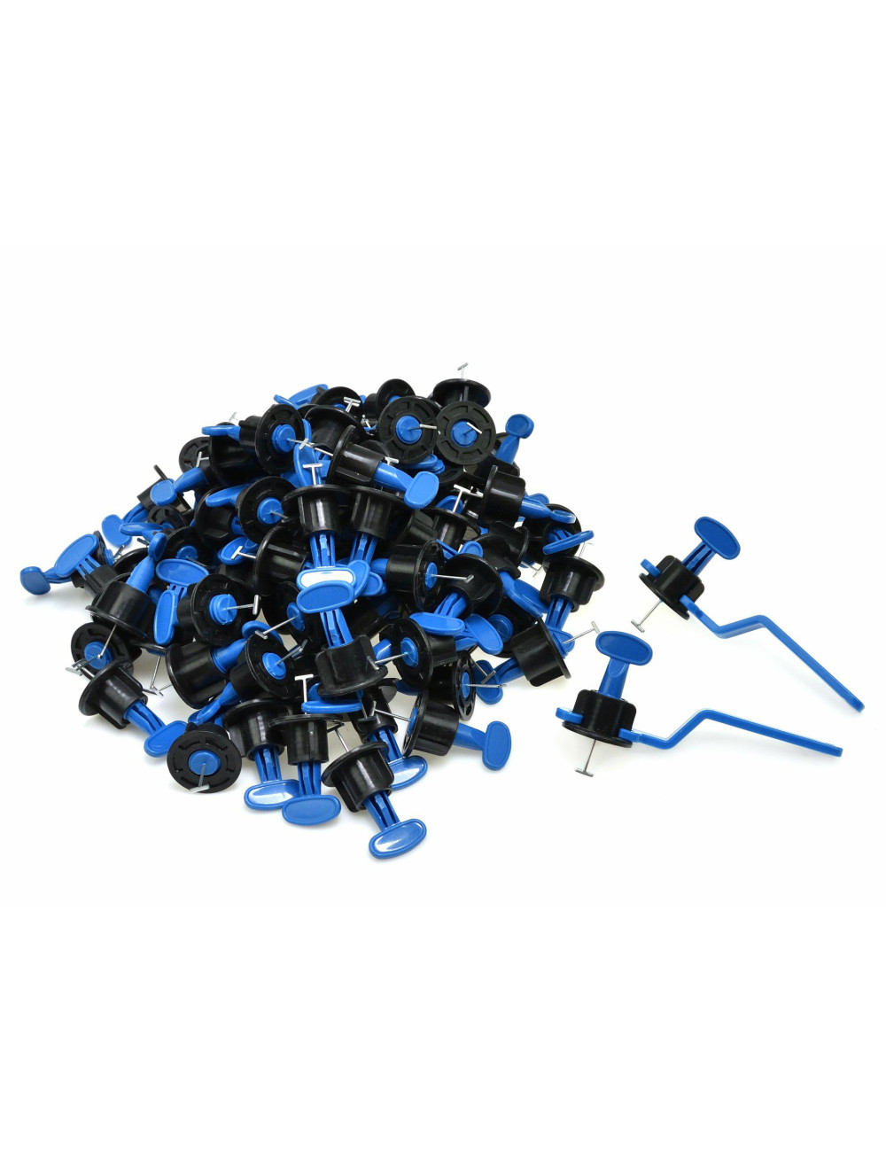 GEKO SYSTEM POZIOMOWANIA PŁYTEK 100szt. KLIPSÓW + 2 KLUCZE