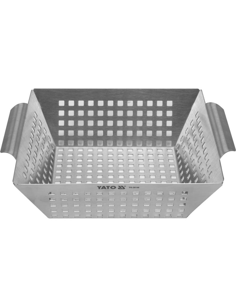 YATO KOSZYK DO GRILLOWANIA S S, 26x22x7cm