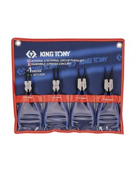 KING TONY SZCZYPCE SEGERA KOMPLET 4 elem. ETUI