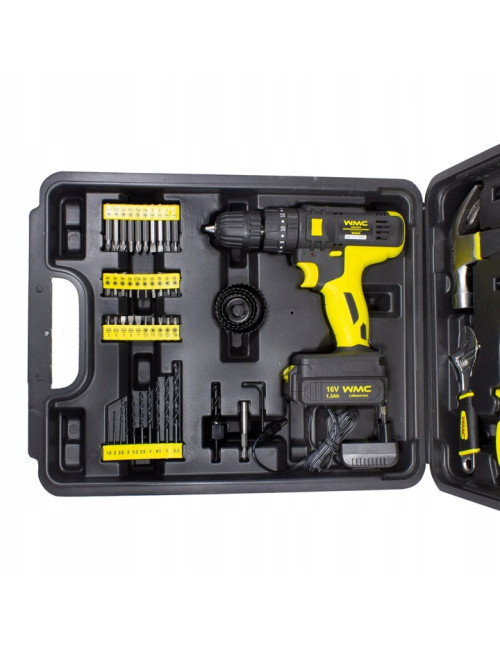 ZESTAW NARZĘDZIOWY 57el. Z WKRĘTARKĄ WMC