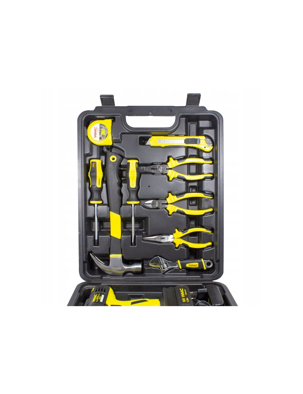 ZESTAW NARZĘDZIOWY 57el. Z WKRĘTARKĄ WMC
