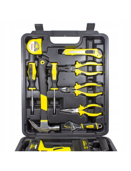 ZESTAW NARZĘDZIOWY 57el. Z WKRĘTARKĄ WMC