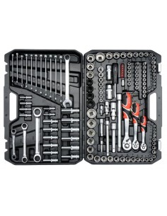 YATO KOMPLET KLUCZY 150 elem. XXL  1/4" - 3/8" - 1/2"  38811