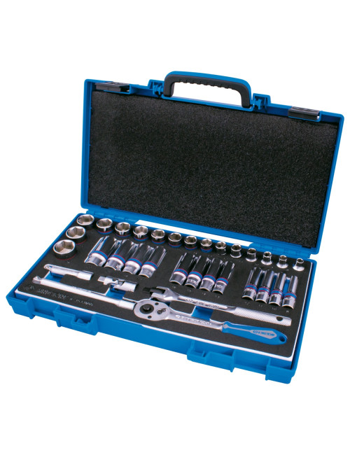 KING TONY ZESTAW NARZĘDZI 3/8" NASADKI 6-kąt. 7-24 mm 33 cz.