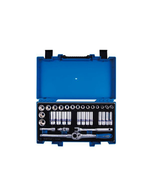 KING TONY ZESTAW NARZĘDZI 3/8" NASADKI 6-kąt. 7-24 mm 33 cz.