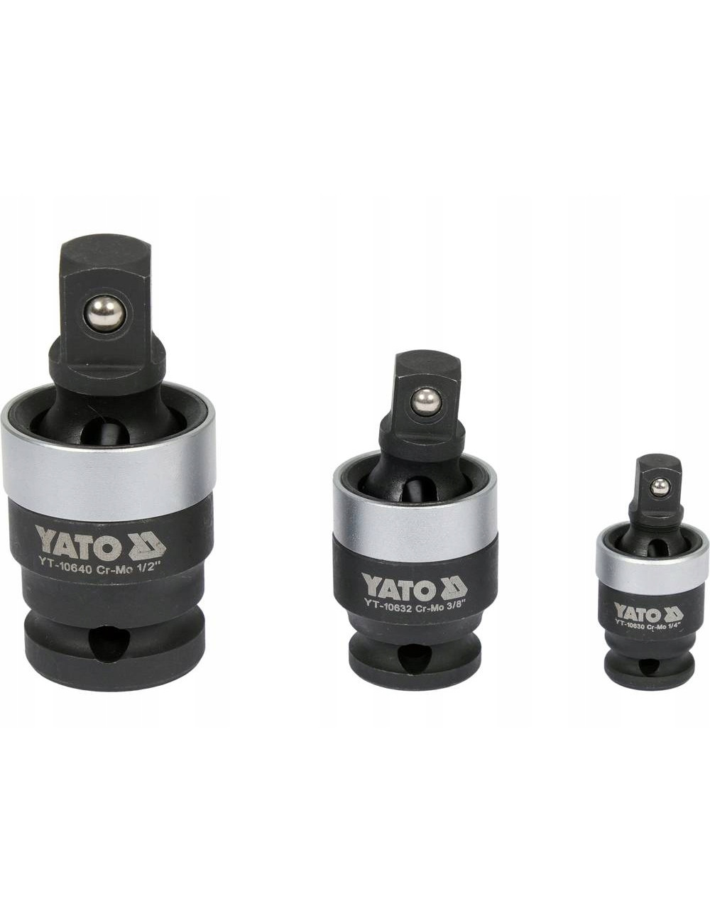 YATO PRZEGUB KULISTY UDAROWY ZESTAW 1/4" 3/8" 1/2" YT-10642