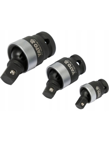 YATO PRZEGUB KULISTY UDAROWY ZESTAW 1/4" 3/8" 1/2" YT-10642