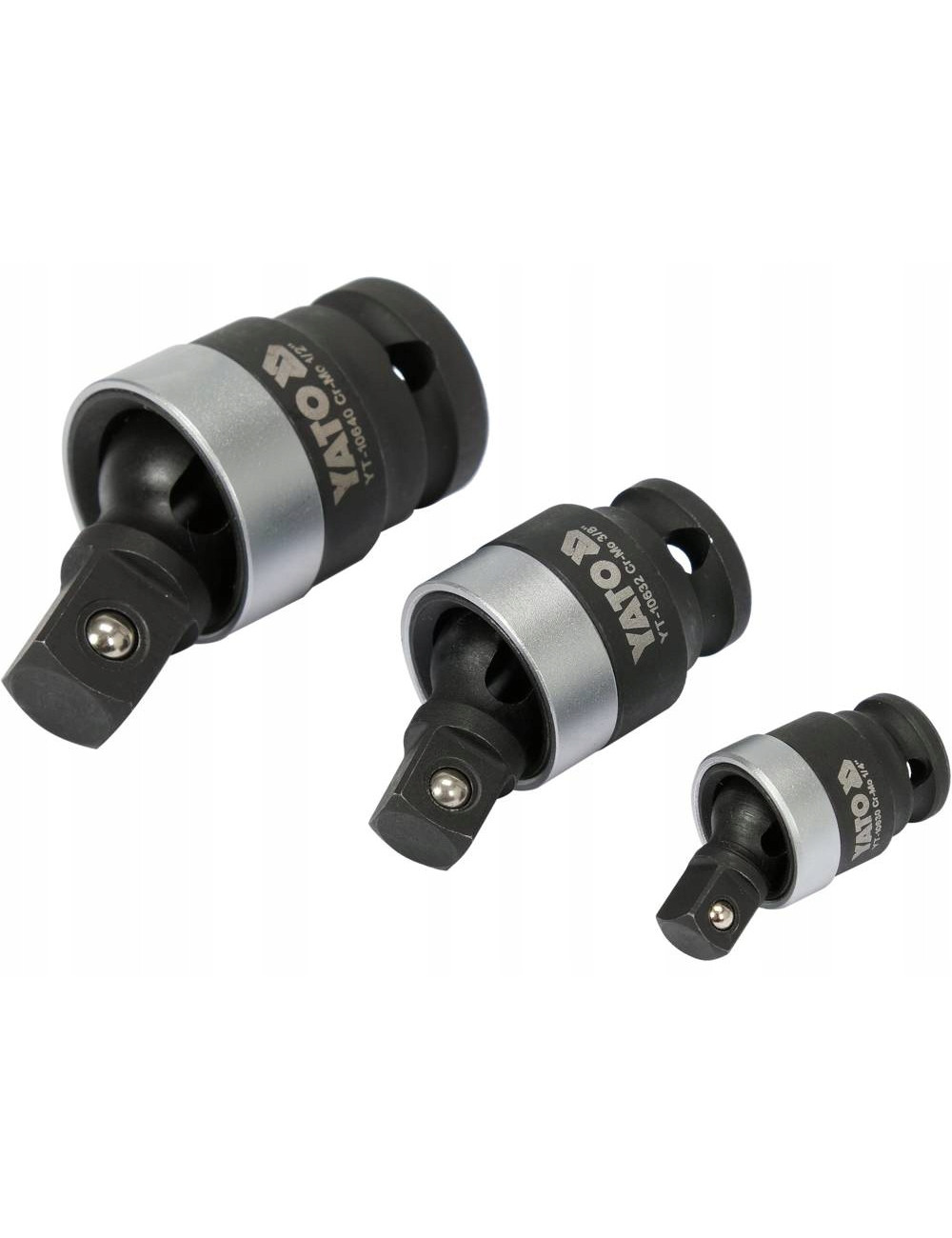 YATO PRZEGUB KULISTY UDAROWY ZESTAW 1/4" 3/8" 1/2" YT-10642