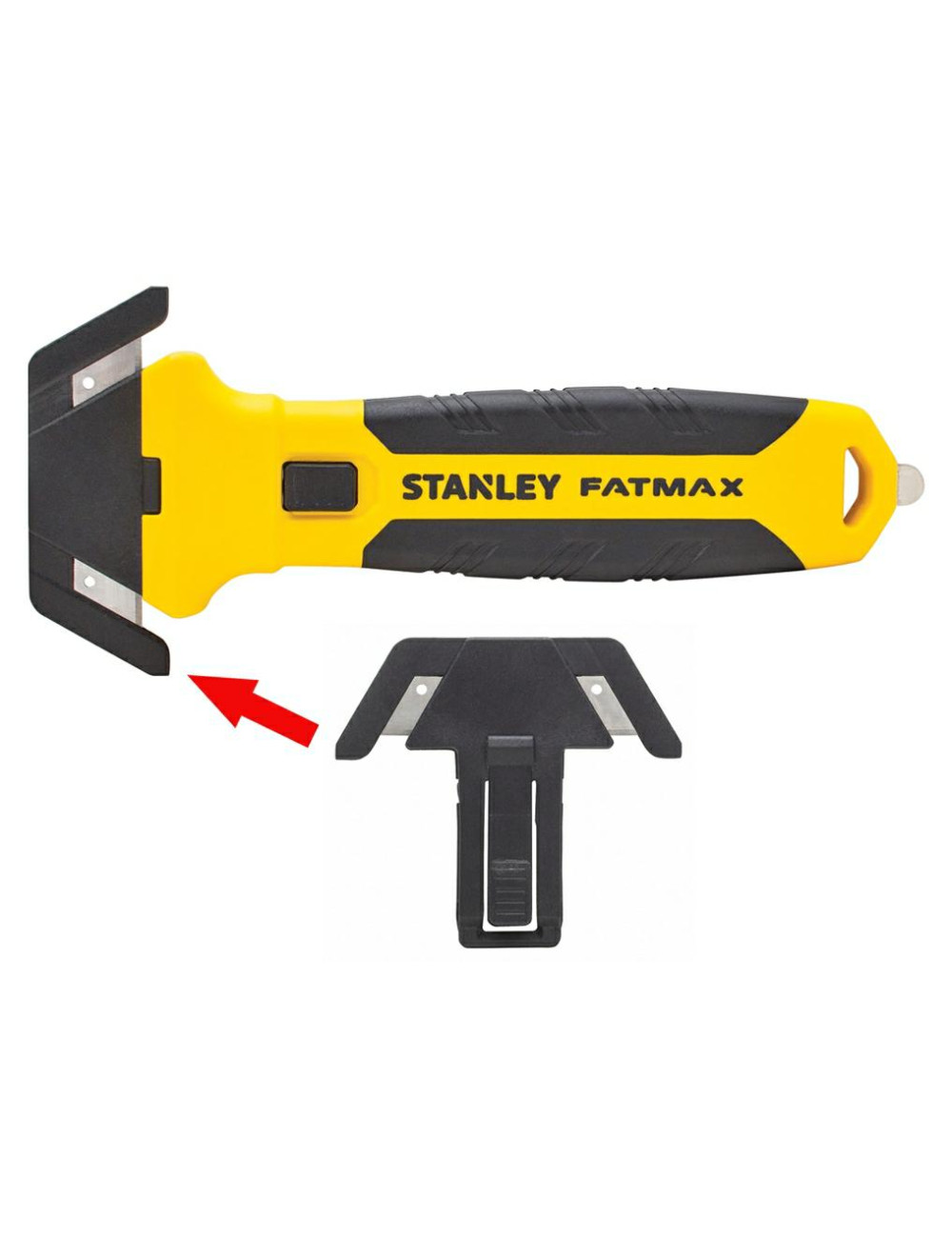 STANLEY NÓŻ BEZPIECZNY DO TAŚM PAKOWYCH DWUSTRONNY BI-MAT Z WYMIENNĄ KONCÓWKĄ
