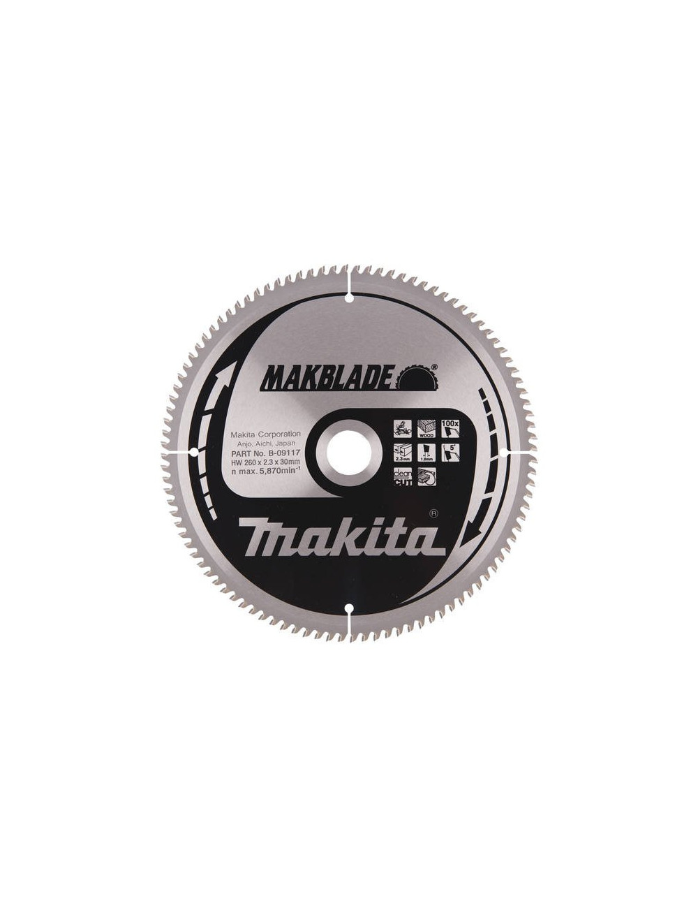 MAKITA PIŁA TARCZOWA  260x30x100z MAKBLADE DREWNO