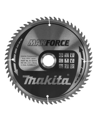 MAKITA PIŁA TARCZOWA 235x30x60z MAKFORCE DREWNO B-32415