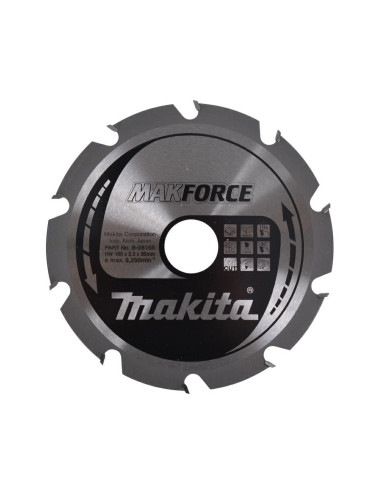 MAKITA PIŁA TARCZOWA  165x30x10z MAKFORCE DREWNO B-32116