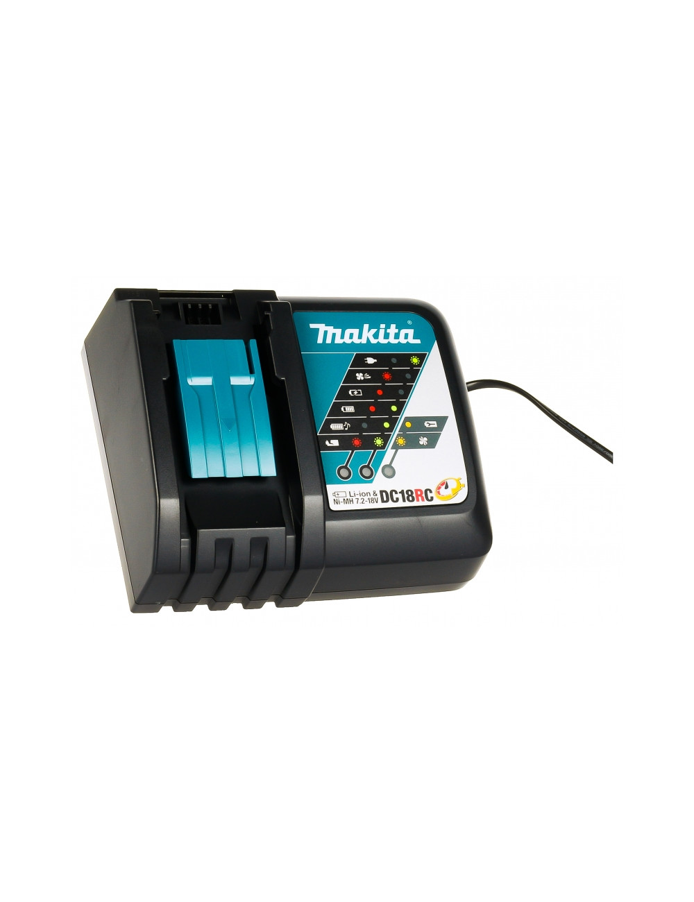 MAKITA ZESTAW WIERTARKA I ODKURZACZ DHP482+DCL181F+DC18RC 2x3,0Ah