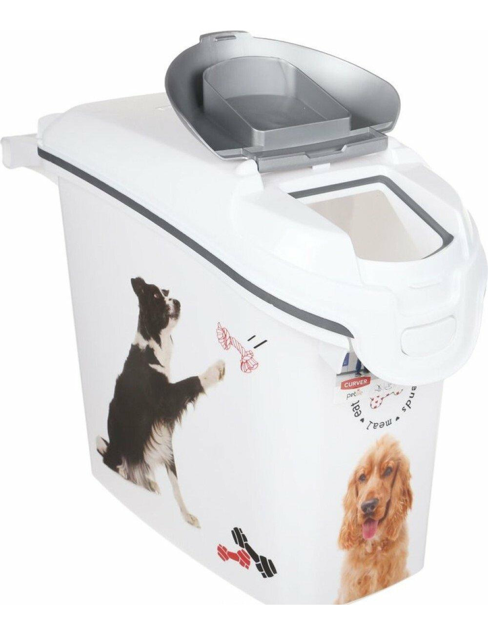 CURVER POJEMNIK DO PRZECHOWYWANIA KARMY 6KG 15L IML LOVE PETS DOGS