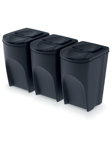 KEDEN KOSZ NA ŚMIECI SORTIBOX - ANTRACYTOWY