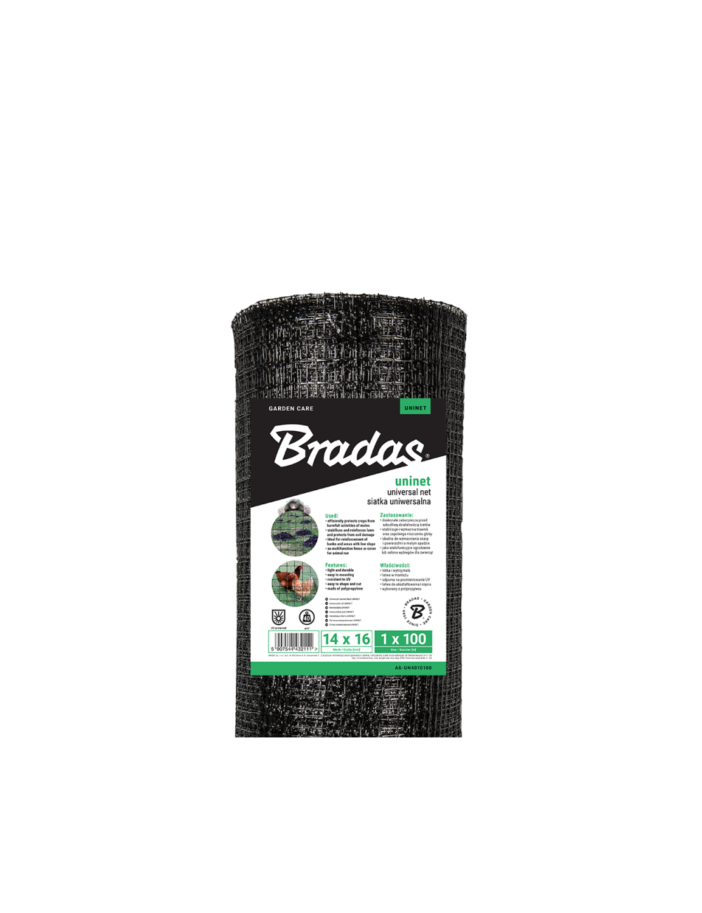 SIATKA UNIWERSALNA NA KRETY 1,00m x 50mb (26g m2)