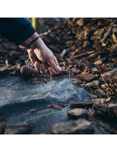 SZPILKA DO AGROTKANIN METALOWA 3cm x 20cm 100szt.