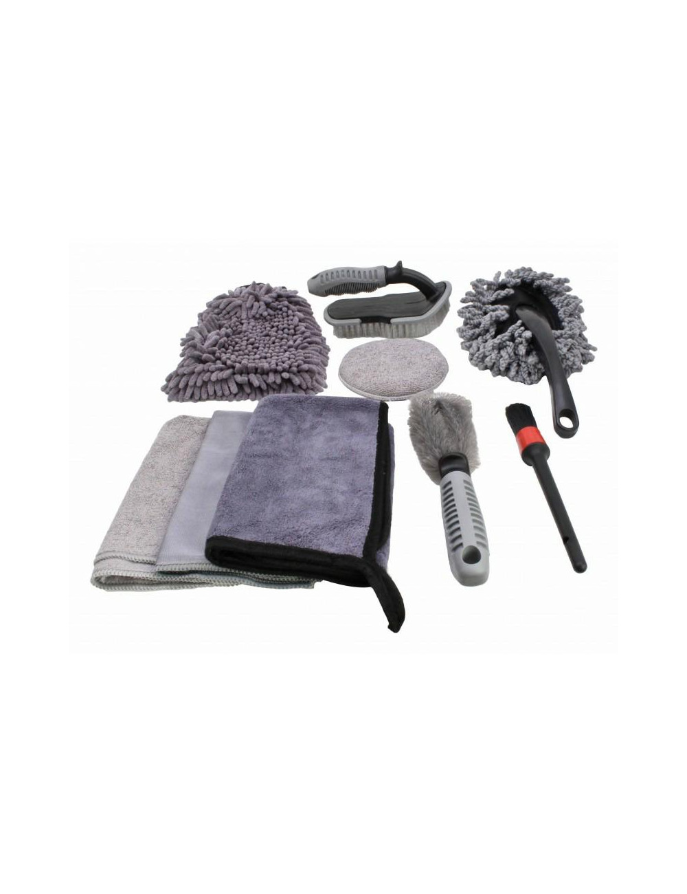 SATRA AKCESORIA DETAILINGOWE DO MYCIA SAMOCHODU 9 elem