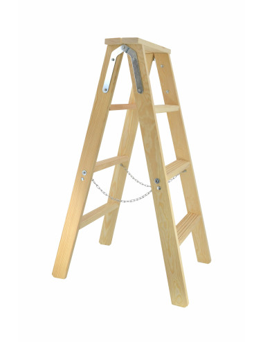 AWTOOLS DRABINA TABORET DREWNIANY 2x7 STOPNI 150KG