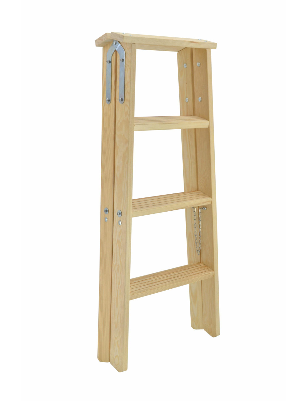 AWTOOLS DRABINA TABORET DREWNIANY 2x7 STOPNI 150KG