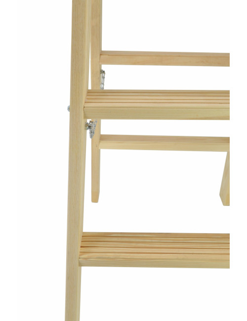 AWTOOLS DRABINA TABORET DREWNIANY 2x7 STOPNI 150KG