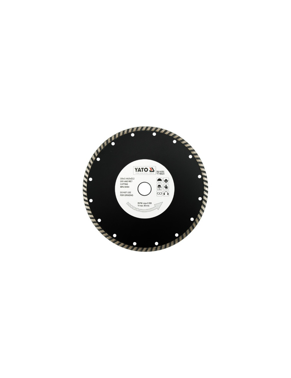 YATO TARCZA DIAMENTOWA TURBO 230 x 22,2mm 6025