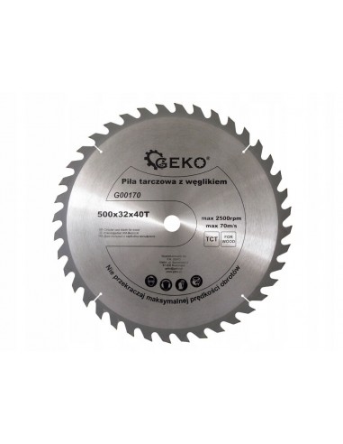 PIŁA TARCZOWA 500x32mm 40-ZĘBÓW WIDIA