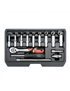 YATO ZESTAW KLUCZY  1/4" 23 elem. 14451