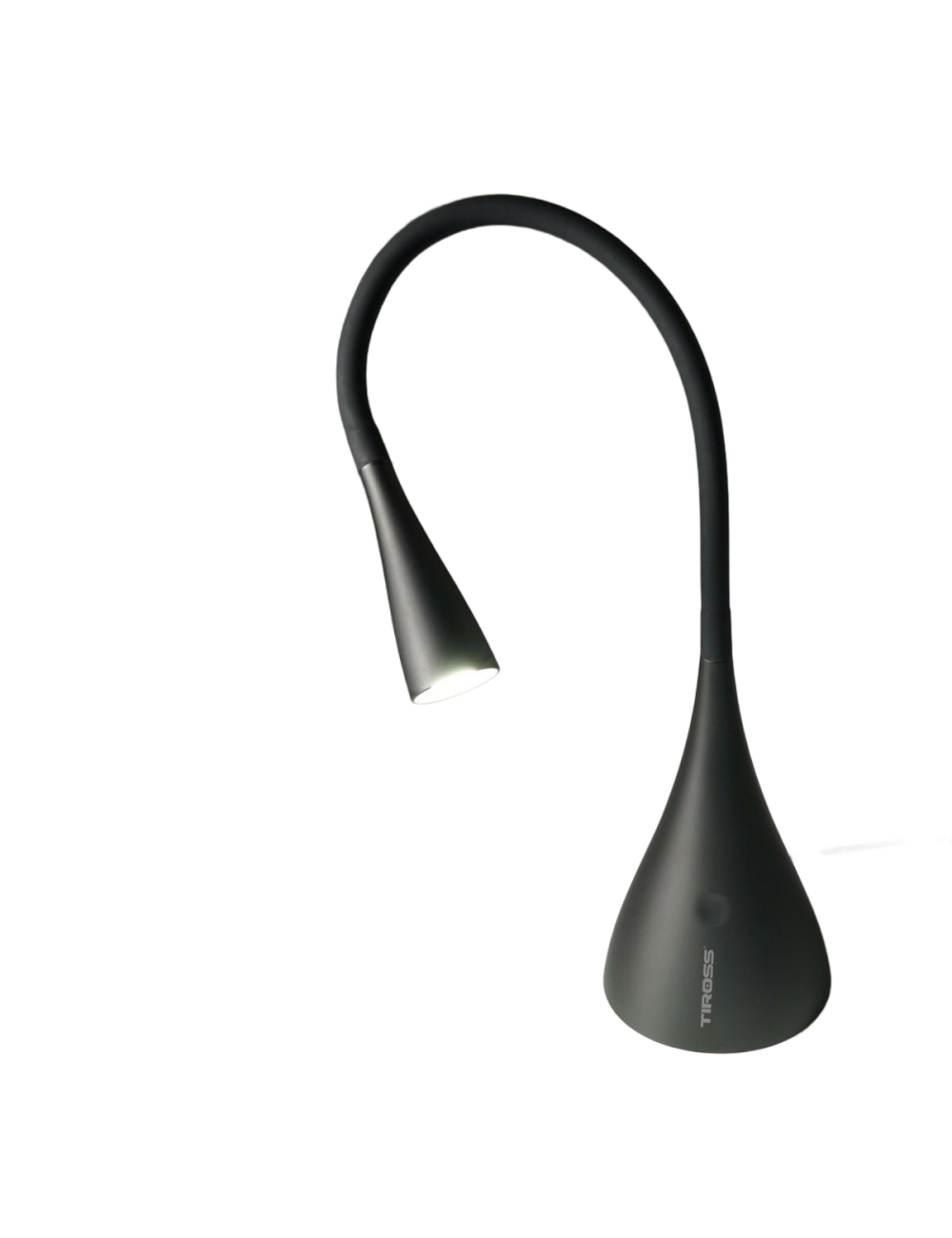 TIROSS LAMPKA BIURKOWA LED 6 SMD 3,5W Z ELASTYCZNĄ OBUDOWĄ CZARNA