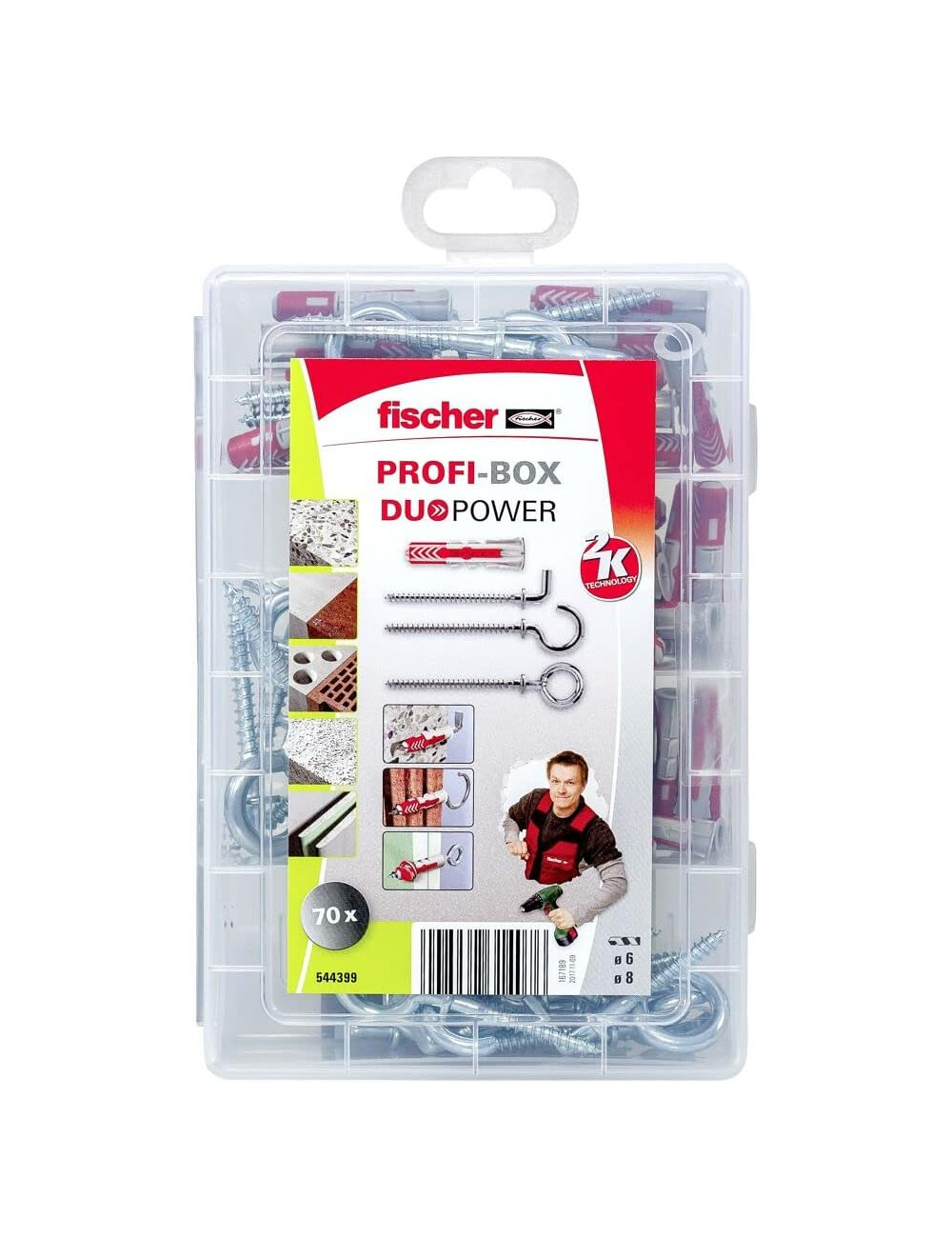 FISCHER ZESTAW KOŁKÓW PROFIBOX DUOPOWER + HAKI