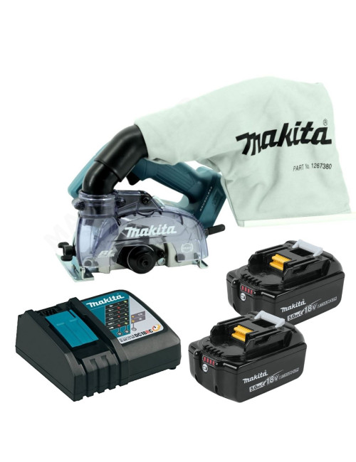 MAKITA DCC500RTE akumulatorowa przecinarka 125mm LXT +SZYNA 1,5m +ADAPTER SZYNY